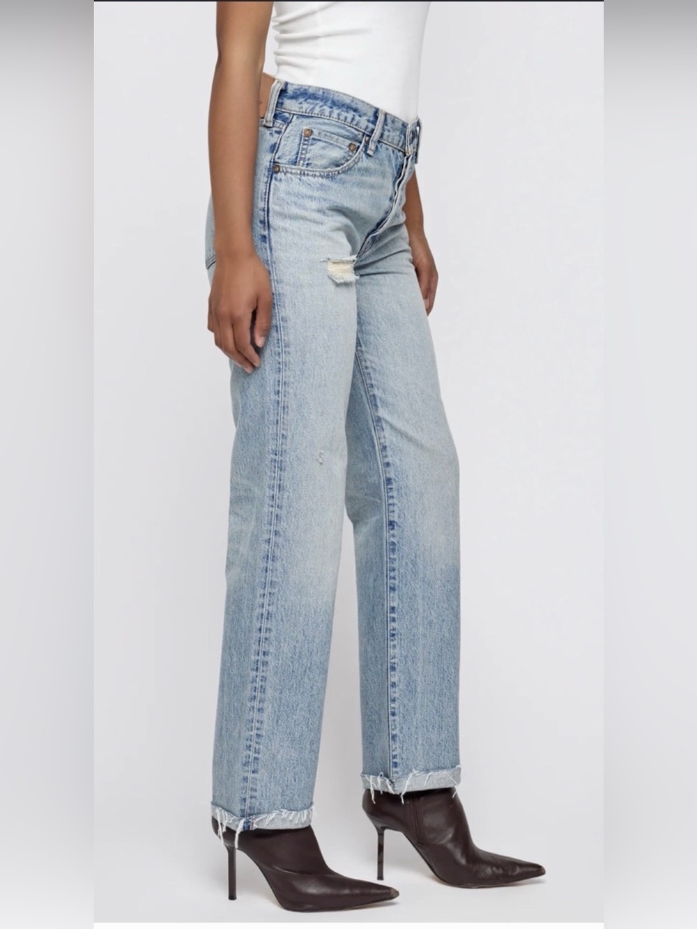 Moussy Light Blue Slim Straight  Women’s